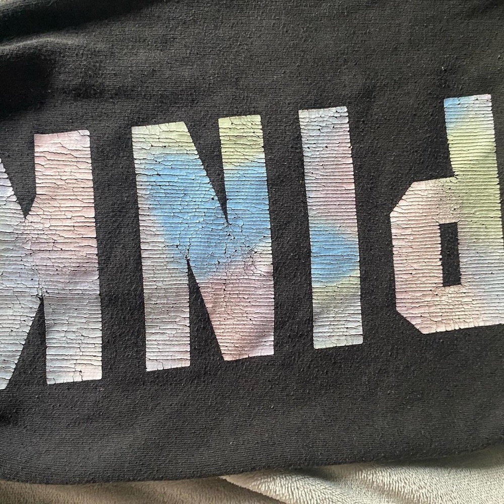 Black Pink Victorias Secret Sweatpants